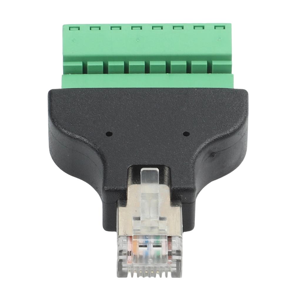 Для RJ45 Зеленый Винтовой Разъем-Адаптер с Клеммой-Вилкой Надежный 8-контактный Разъем Разъем для Передачи Сетевого Сигнала