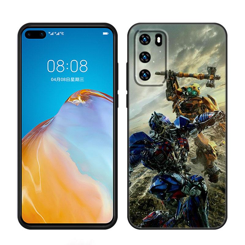 Трансформеры Шмель Черный чехол для телефона Huawei P10 P20 P30 P40 Lite P50 P60 Art P50E P Smart Z 2018 2020 2021 Pro 2019