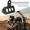 Motorcycle Plate Bracket Weather Proof License Plate Holder Rear Bracket Frame Sturdy Alloy Vintage Tag Bracket For Most