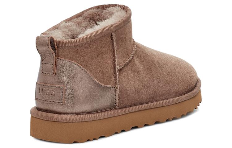 UGG Классическая Новинка Ультра Мини Металлическая 'Коричневый' Женская 1119484-CRBO