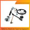 Enhanced 4-Wheel Go-Kart & 3-Wheel Vehicle Front Suspension Kit with Steering Wheel and 168 Yoke Flange