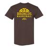 Мужская футболка Western Michigan Broncos Basketball Hype с лицензией - Темный шоколад