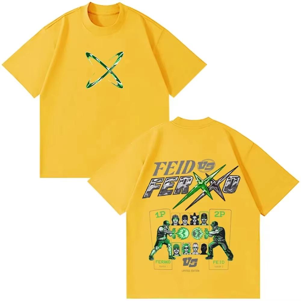 2026 Hot Summer Colombian Reggae Singer Feid Theme Outdoor Casual Trend Fashion Unisex Short Sleeved Tshirt