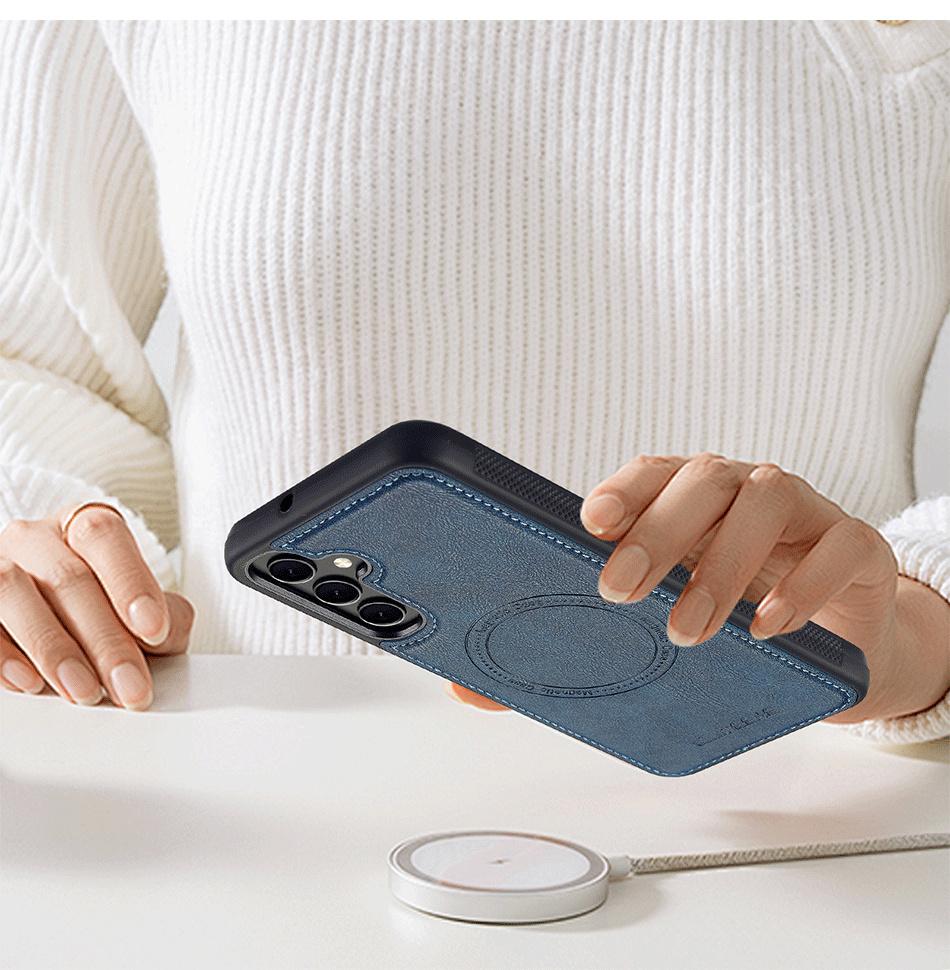 Для Samsung A56 A55 A54 A53 A52 A52S 5G Чехол Магнитный чехол для телефона Для Samsung Galaxy A36 A35 A34 A16 A15 A14 Чехол Задняя крышка A52S