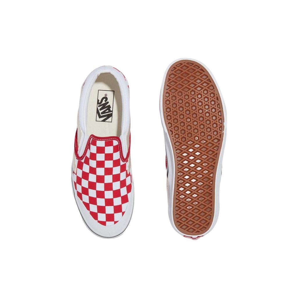 Vans Классические кроссовки унисекс Slip-On 138 Sidestripe — красные шахматные доски VN000BW39Y1