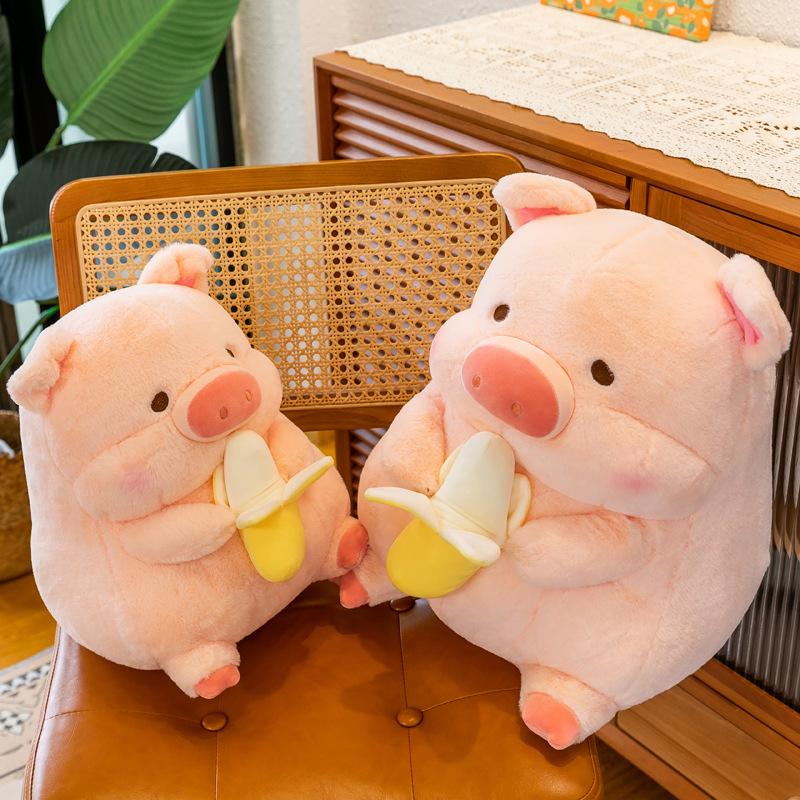 Banana Pig Doll Plush Toy Lulu Pig Doll Pillow Bed Pillow Cloth Doll Children's Gift For Women