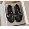 Модные туфли Frontier Platform Loafers Spring Versatile Bow Single Shoes One Pedal British Style Small Leather Shoes