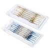 6pcs Dental Composite Resin Filling Spatula Titanium Plated Head Resin Filler Set Thick Handle Restoration Set Dental Instrument