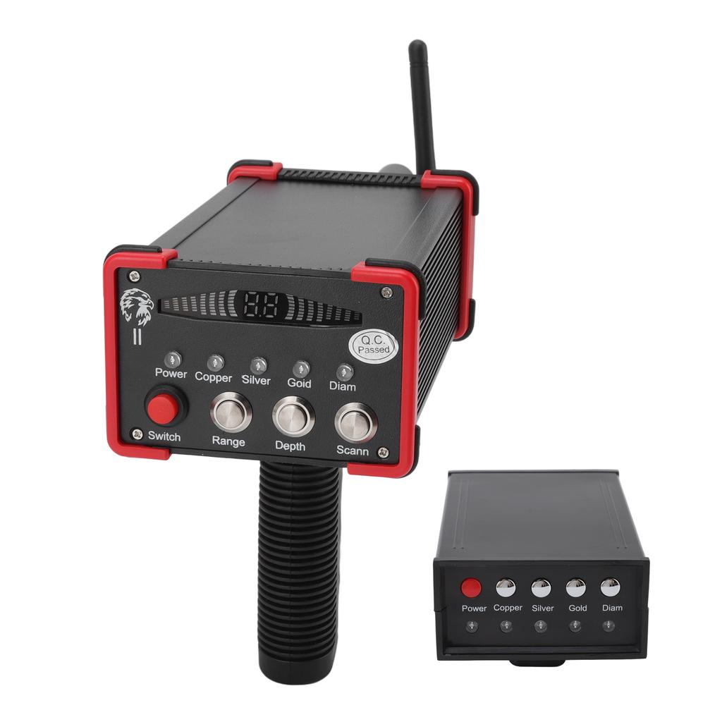 1000 Meters Range Metal Locator Underground 15m Depth Red Metal Detection Finder for Treasures US