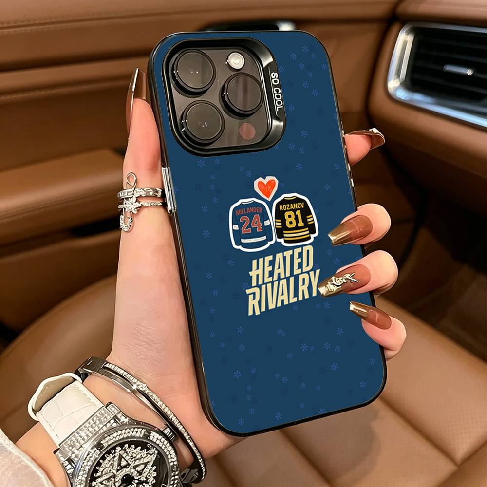 Hockey Romance- Heated Rivalry Phone Case For IPhone17  16 11 12 13 14 15 16 Pro Max Plus Cover Colored Silver Funda Bumber