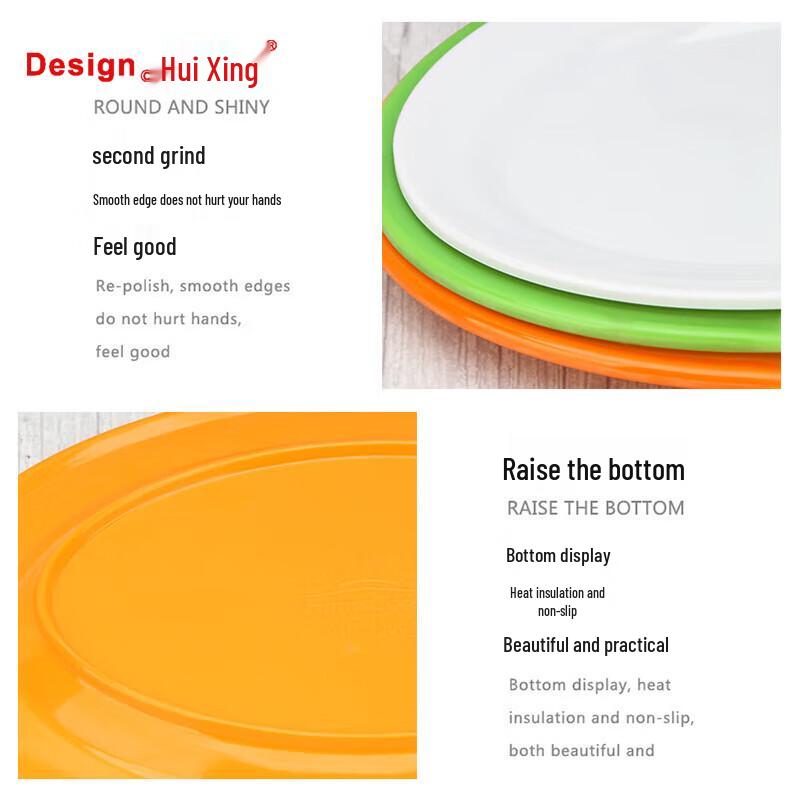 Chinese Style Round Melamine Dinner Plate