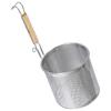 Filter Spoon Stainless Steel Food Strainer Mesh Pasta Wooden Straining Basket Vegetable Colander