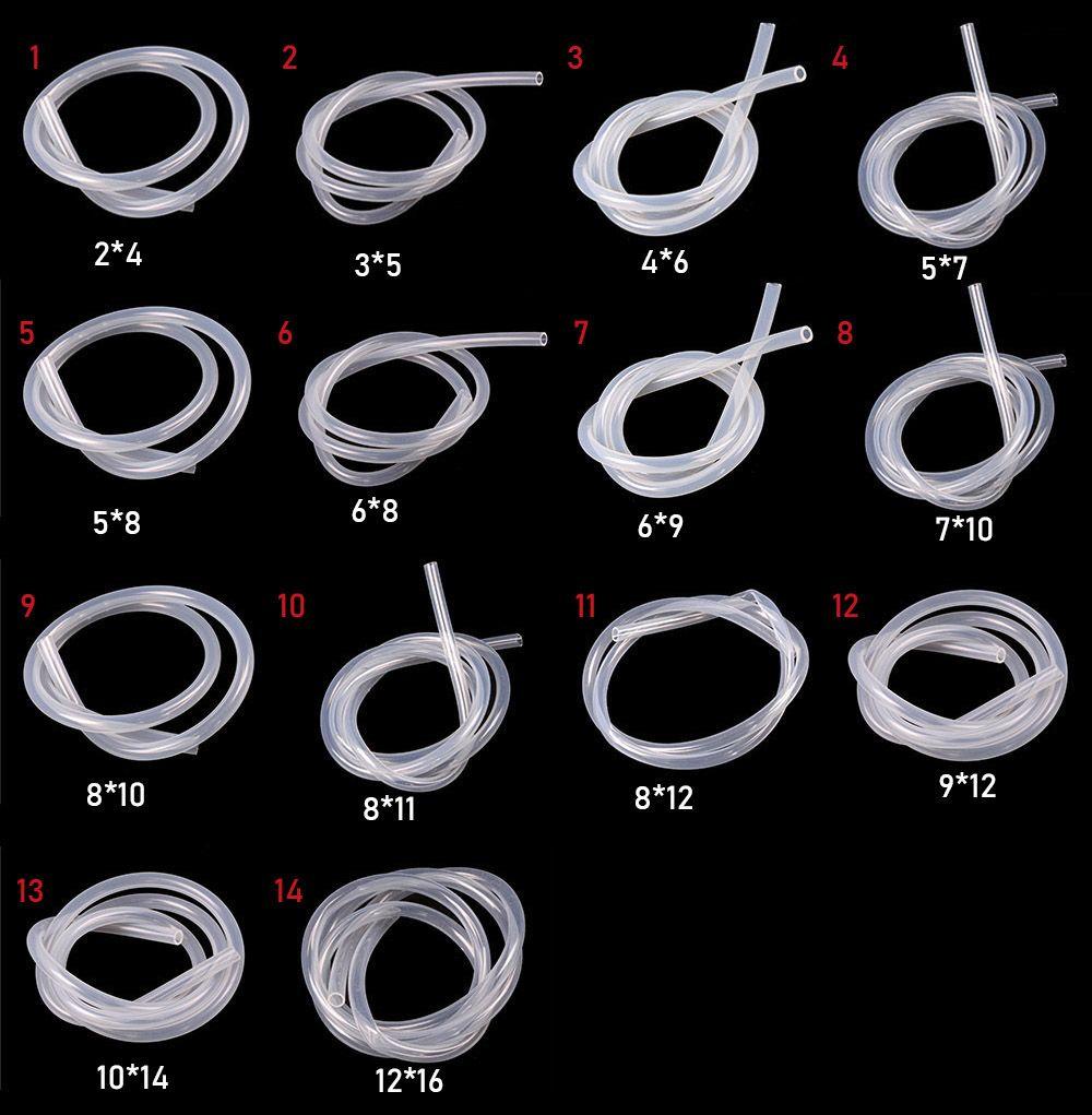 Пищевой диаметр 4 ~ 16 мм Сантехнические шланги Труба для пива и молока Гибкая трубка Шланг из силиконовой резины