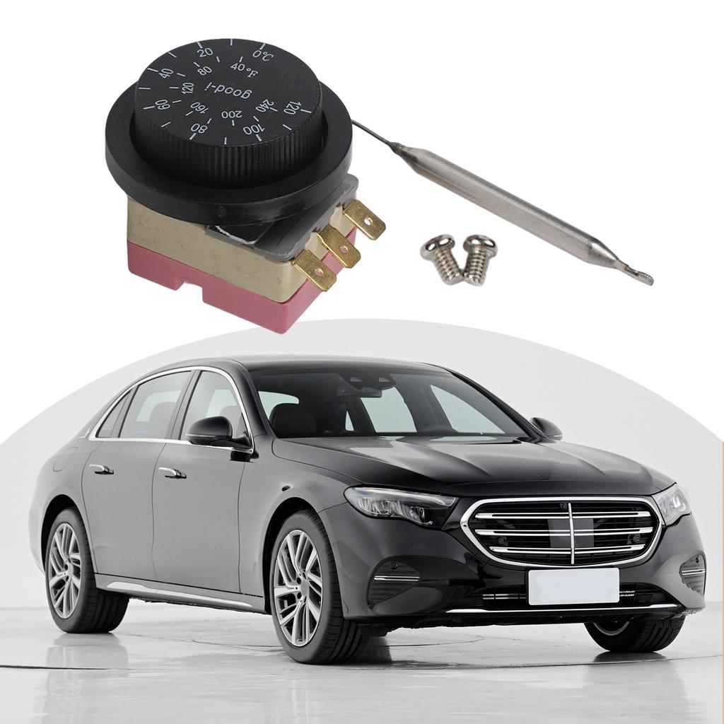 1x Переключатель Регулируемый Стальной и Пластиковый Контроллер Термостата