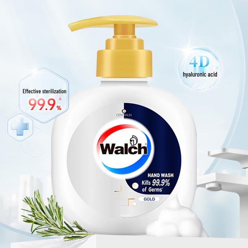 Walch Foaming Antibacterial Hand Wash (Healthy Care & Classic Gold 2-Pack)