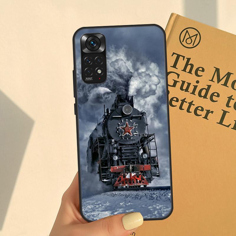 Classic Steam Train Railway For Redmi Note 12 Pro Plus Case For Redmi Note 10 11 Pro 8 9 11S 12S 10A 9C 10C 12C Cover