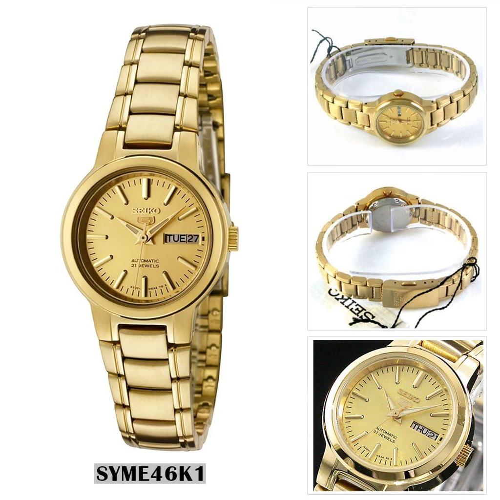 Модель SEIKO5 SPORTS Seiko Five Automatic Manual Ladies Watch All Gold Shine Dial SYME46K1 & [Часы] [Обратный импорт]