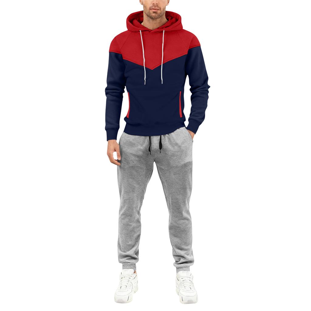 Мужской спортивный костюм с капюшоном на осень/зиму