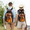 Модный рюкзак Клинок, рассекающий демонов shounen манга Mochilas Хранение закусок Походный Ретро Моющийся Rucksack