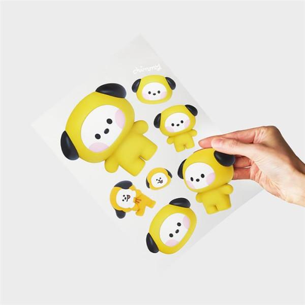 LINE FRIENDS BT21 Chimmy Big & Tiny Remover Bubble Sticker