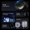 Brightin Star 35mm F0.95  APS-C Large Aperture Manual Focus Mirrorless Camera Lens Fit for Fuji X Sony E NikonZ Canon EOS-M