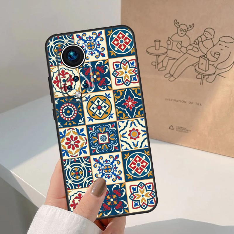 Квадратные турецкие цветочные плитки Для чехла Honor Magic 8 Pro 7 6 5 Lite Для Honor Win RT 200 400 50 70 90 X8b X9a X9b X9c X9d