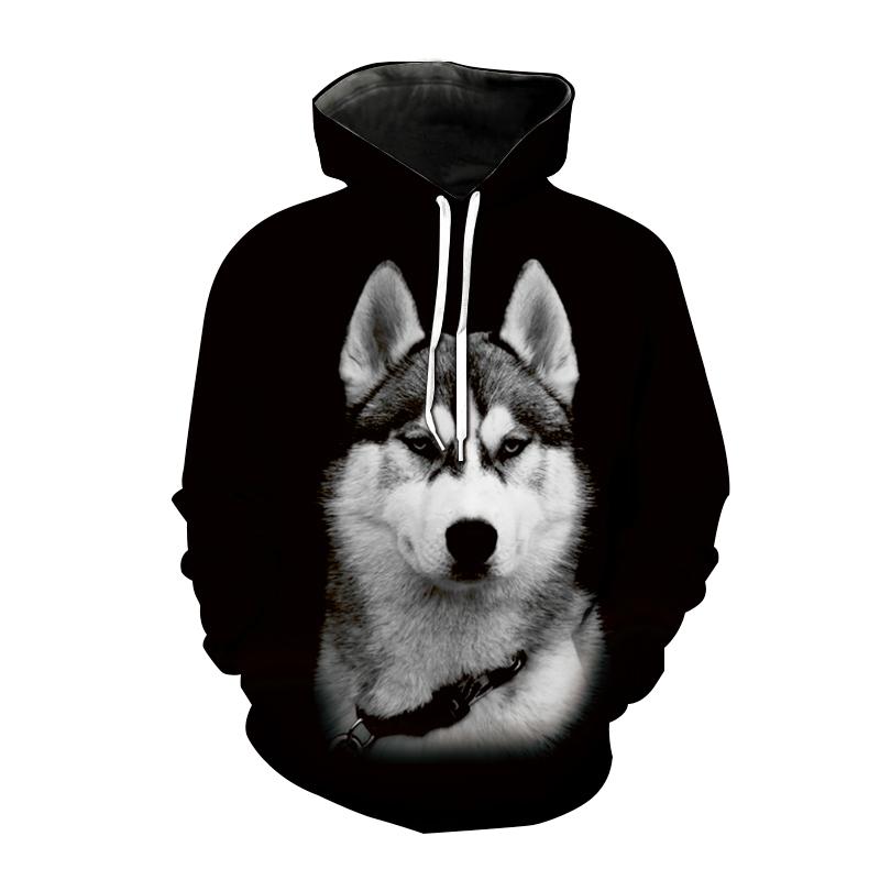 Весенние новые модные толстовки с капюшоном с принтом животных волка 3D для мужчин и женщин повседневная толстовка с капюшоном