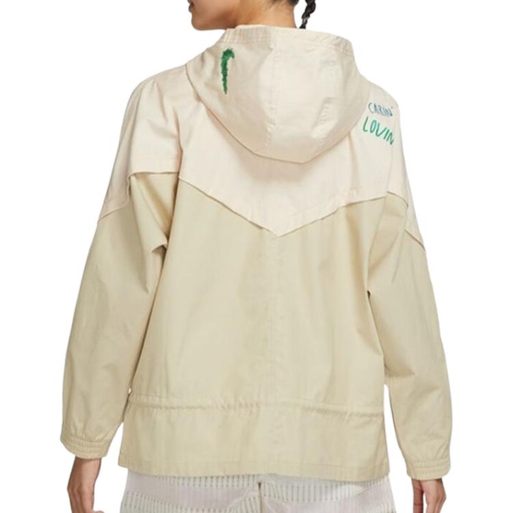 Nike Куртки Женские Бежевый С капюшоном Умеренный Другое DM7909-228