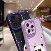 For iPhone 16 15 14 Pro Max Redmi Note 13 12 Pro Samsung S25 S24 Ultra A13 A14 A15 A16 Full Camera Protect Soft Silicone Panda Pattern Casing