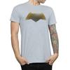 DC Comics Mens Justice League Movie Batman Logo Textured T-Shirt