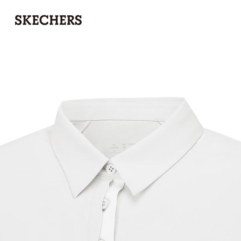 Skechers Женская удобная вязаная футболка-поло с коротким рукавом P226W009