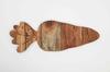 Carrot Shaped Wood Serving Board, Organic Wood Cutting Board for Kitchen, Wooden Charcuterie Boards, Funny Easter Serving Platter for Cheese and Food