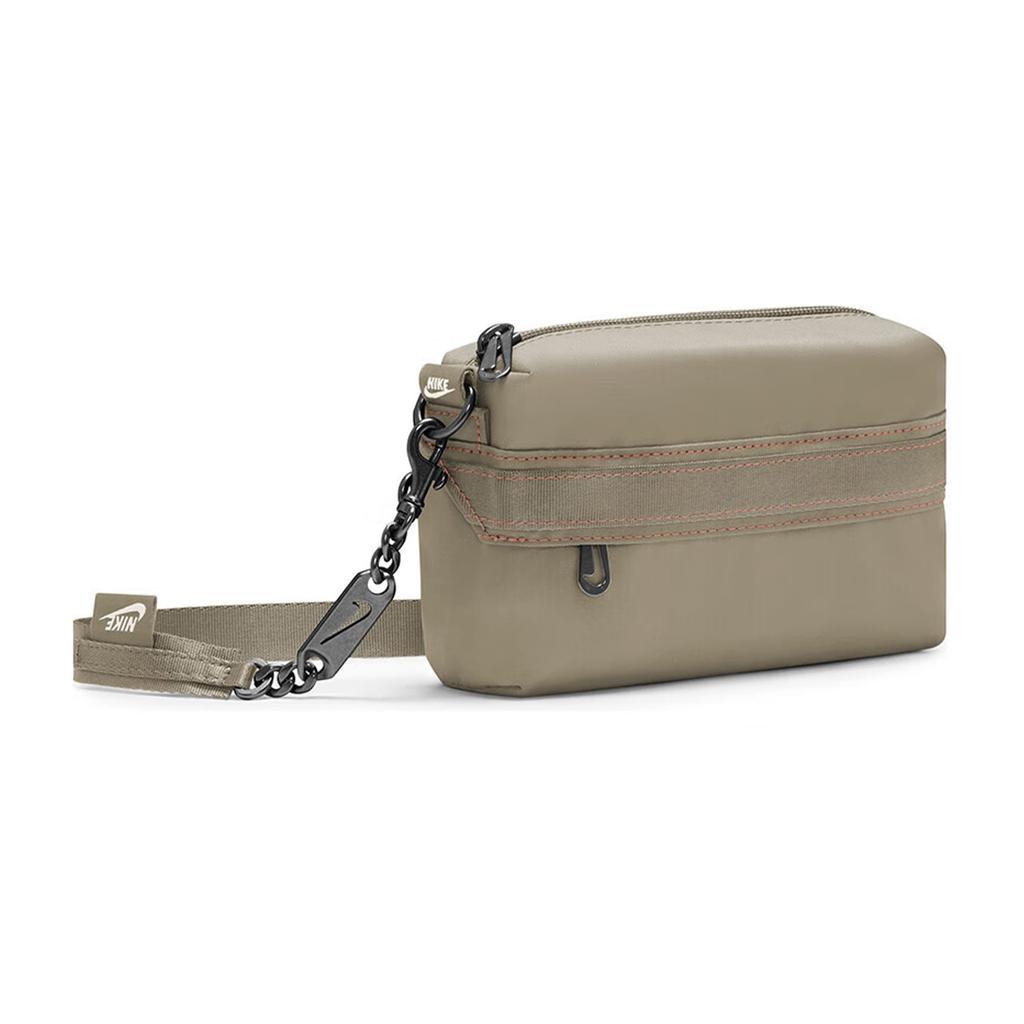 Nike Polyester Shoulder Bag, Crossbody Bag Unisex Olive Green CW9304-276