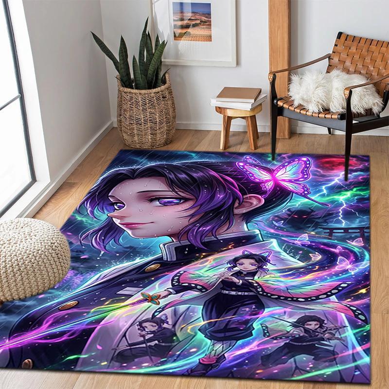 Japanese manga artist Koyoharu Gotouge's Demon Slayer carpets, home decor, non-slip door mats, hallway seat mats, outdoor picnic mats, rugs H9