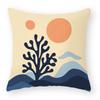 Cotton and Linen Pillowcase Oil Painting Printed Pillowcase Home Sofa Cushion Pillowcase Car Waist Cushion Seat Cushion