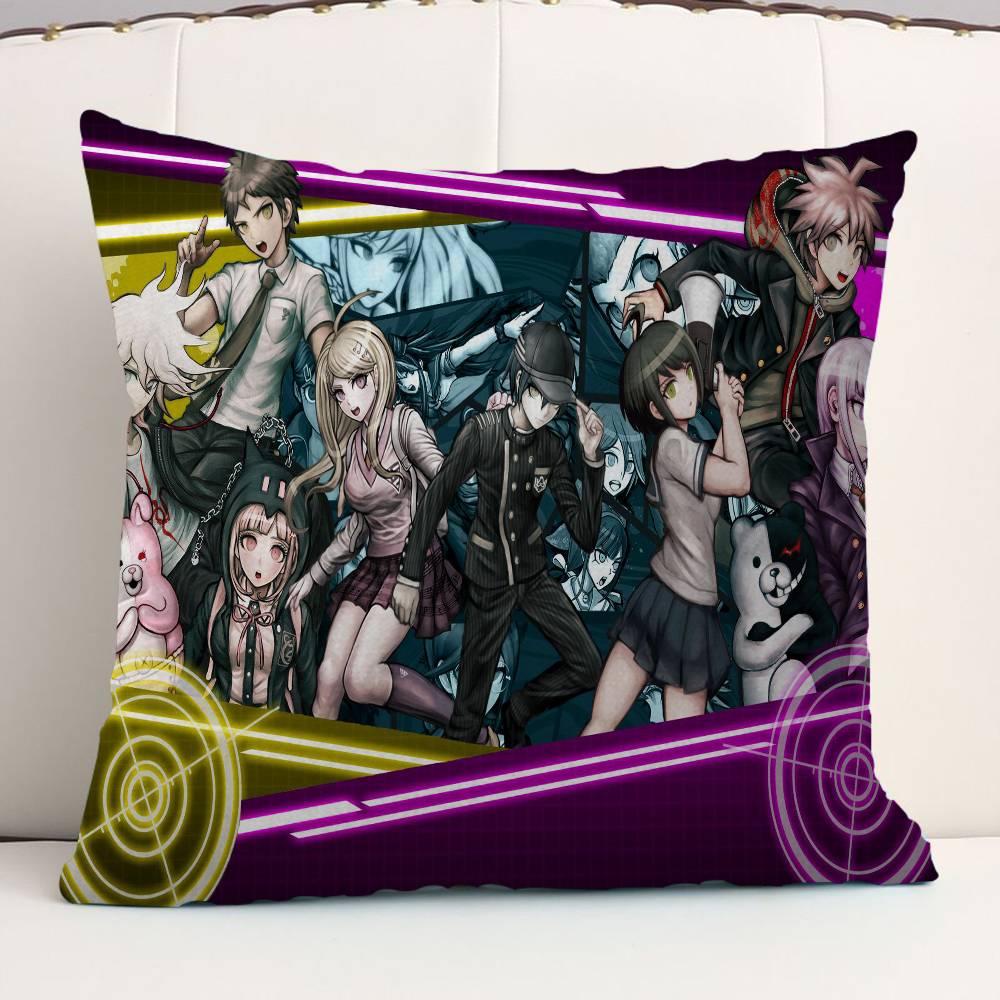 Anime D-Danganronpa Maple Design Cushion Cover Happy Autumn Harvest Decor Holiday Decorati Pillow Cover