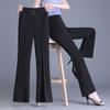 Women's Versatile Micro-Flare Pants - Comfortable High-Waisted, Slimming Wide-Leg for Spring/Summer