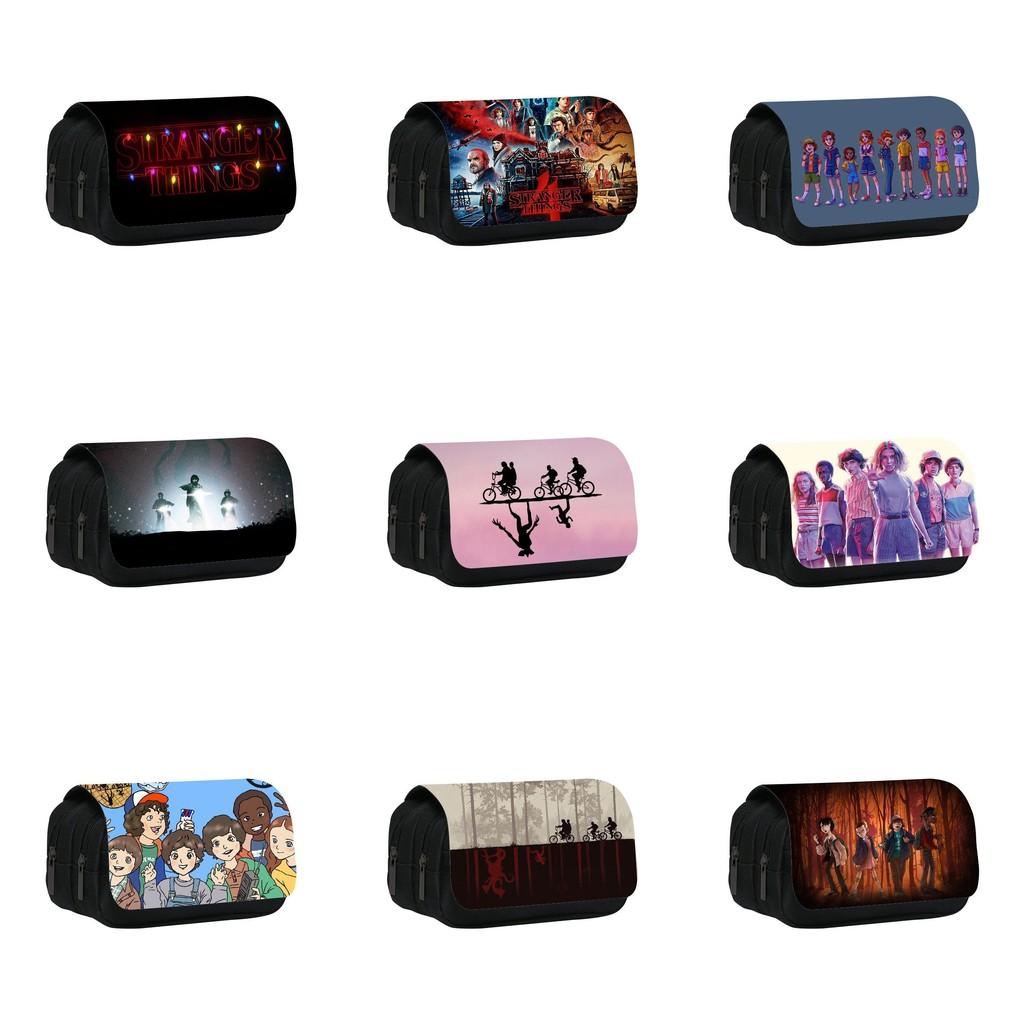 Double Layer Pencil Case With Large Capacity For Students And School Supplies