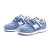 New Balance 574 Детские кроссовки на липучке Little Kid Mercury Blue, белые PV574FDG