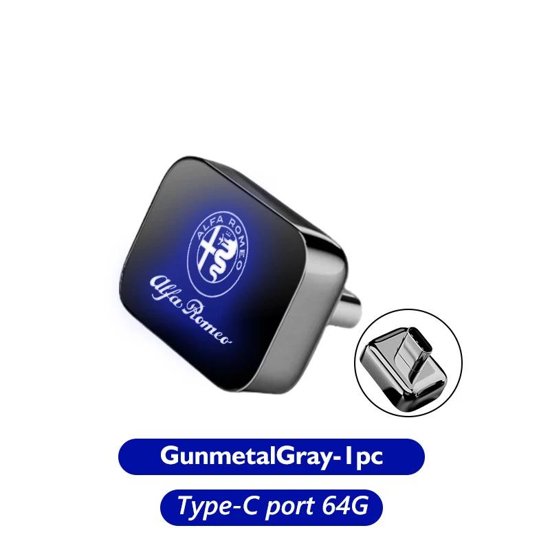 Автомобильные наклейки Для Alfa Romeo Автомобильный USB-накопитель 64 ГБ 32 ГБ 16 ГБ Флешка Подарок Для Alfa Romeo Giulia 147 Mito 156 159