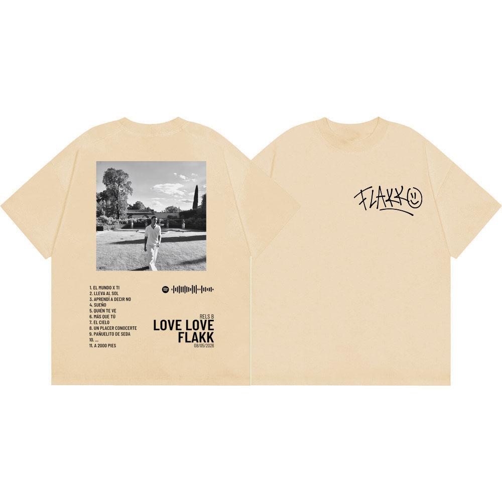 Rapper Rels B Love Love Flakk Album Poster Graphic T Shirts Unisex Unisex Hip Hop Fashion Tshirts Summer Casual 100cotton Tshirt