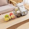 With Built-in Handle Storage Basket Large Capacity Sundries Container  for Bathroom Kitchen