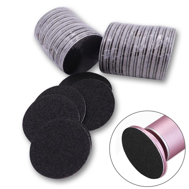 60Pcs Replaceable Sandpaper Disc Cuticle Foot File Callus Remove Dead Pedicure