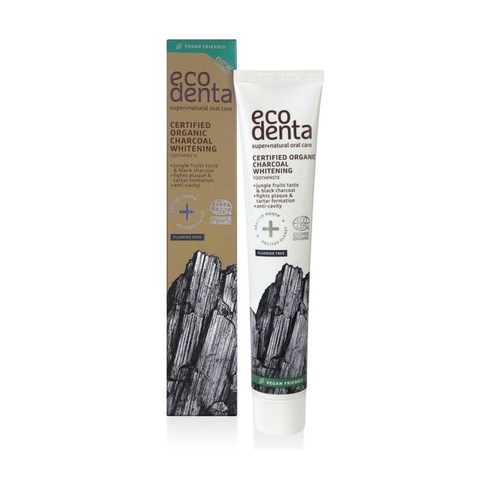 ECODENTA - Dentifrice Antiplaque Au Carbone 75 Ml