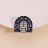 Punk Cartoon Robot Enamel Brooch Creative Letter Lapel Pin Badge Backpack Clothing Jewelry Gift for Kids Friends