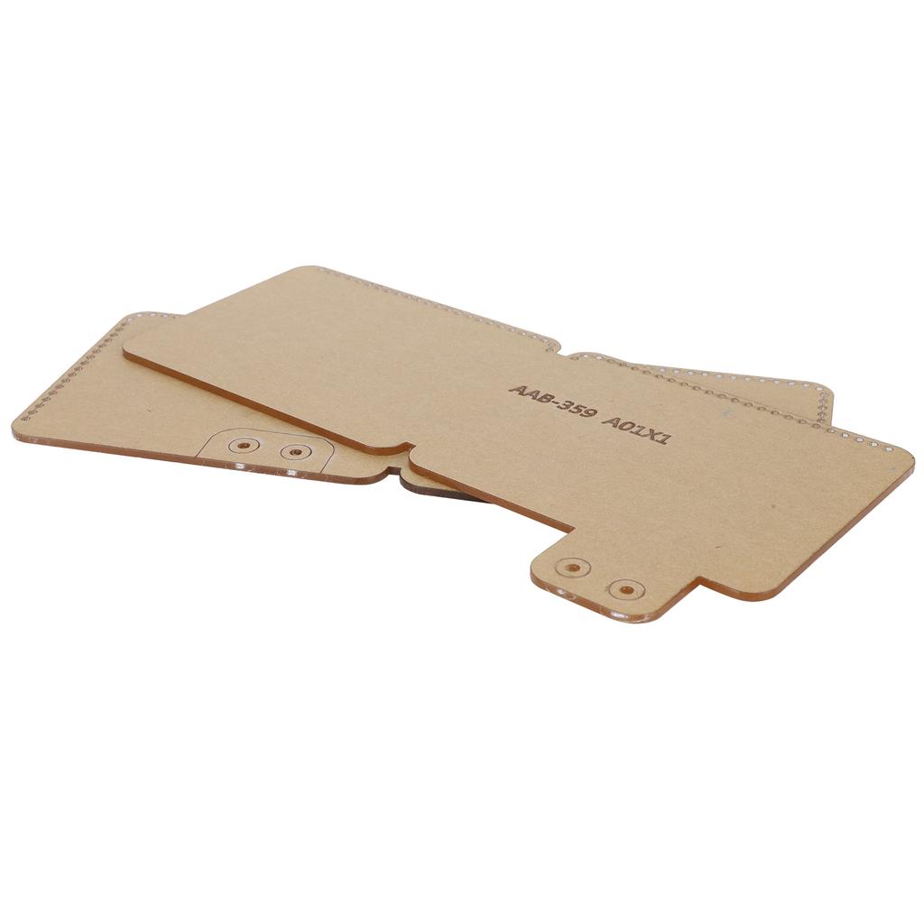 2Pcs Acrylic Card Template Clear Transparent Leather HandMade Craft DIY Tool AAB359