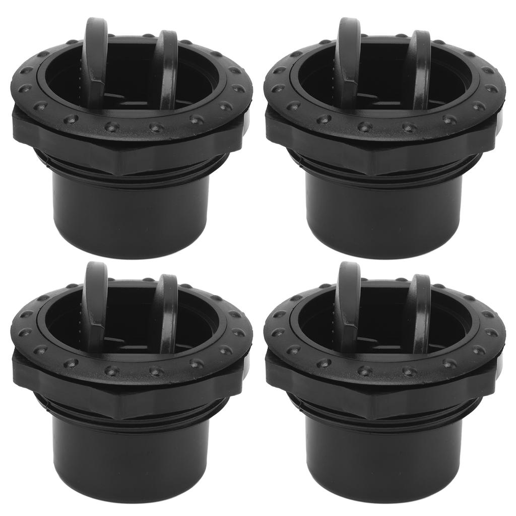 4PCS Dashboard Air Conditioning Outlet Deflector 60mm Hole Universal Knob Style Black for RVs Buses 