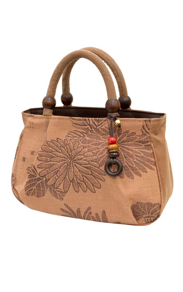 Tote Made In Persimmon Shibu Japanese Aori Birthday Hanasarasa [crearekiki] Women's Bag, Round, Small, Lightweight, Japan, Dyed, Wear, Handbag, Maron,