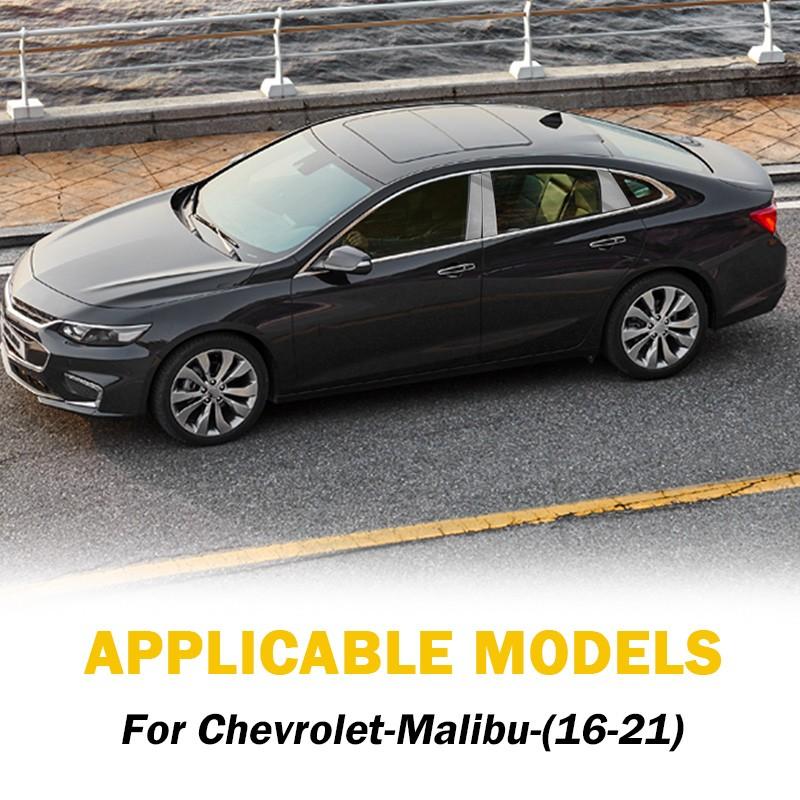 Хромированные стойки дверей, накладки на оконные стойки 6 шт. Для Chevrolet Malibu 2016-2021
