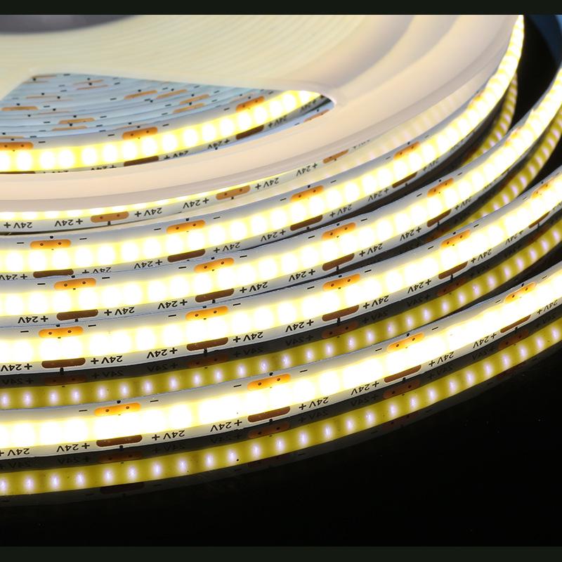 24V COB LED Strip Light for Cabinet, Bedroom, Living Room - High CRI, Flexible, Recessed Ceiling Lighting for Home Decoration